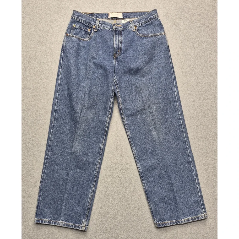 Vintage Levis 550 Jeans Mens 32x28 Blue Baggy Relaxed Fit Tapered Leg Grunge